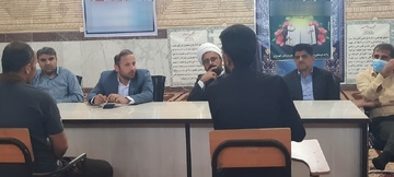 میز خدمت قضایی با حضور رئیس دادگستری و دادستان شهرستان باشت با زندانیان گچسارانی