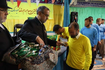 پرچم رضوی در زندان اراک