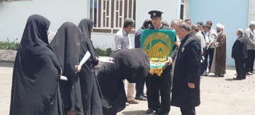 استقبال از پرچم سبز رضوی در زندان گچساران