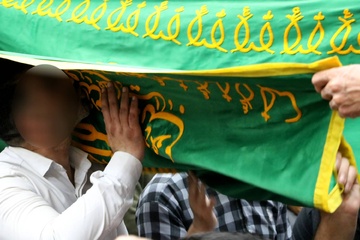 زندان ارومیه - مراسم پرجم گردانی حضرت امام رضا(ع)