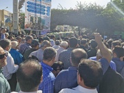 شرکت مسئولین و کارکنان اداره کل زندان های استان در مراسم تشییع پیکر شهید ناصر جوهرزاده
