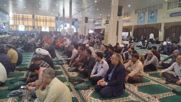 حضور مدیرکل و کارکنان اداره کل زندان های استان بوشهر در مراسم اولین سالگرد شهید رئیسی و همراهانش 
