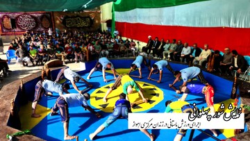 فیلم| نمایش شور پهلوانی با اجرای ورزش باستانی در زندان مرکزی اهواز