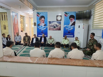 بازدید فرمانده انتظامی استان از زندان نظامیان بوشهر