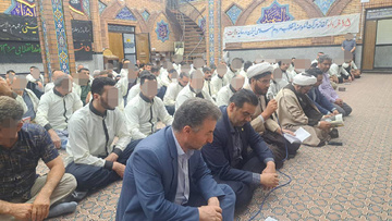 مراسم عرفه زندانیان ندامتگاه مرکزی ارومیه