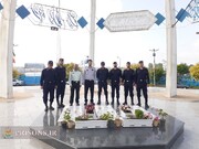 سربازان زندان انزلی به زیارت مزار شهدای این شهرستان رفتند