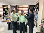 ارتقاء درجه علی‌اکبر کریمی، معاون نیروی انسانی یگان حفاظت زندان‌های کردستان به سرهنگ دوم
