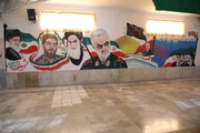 نقاشی از دل بند| دیوار زندان میزبان چهره‌ شهدا