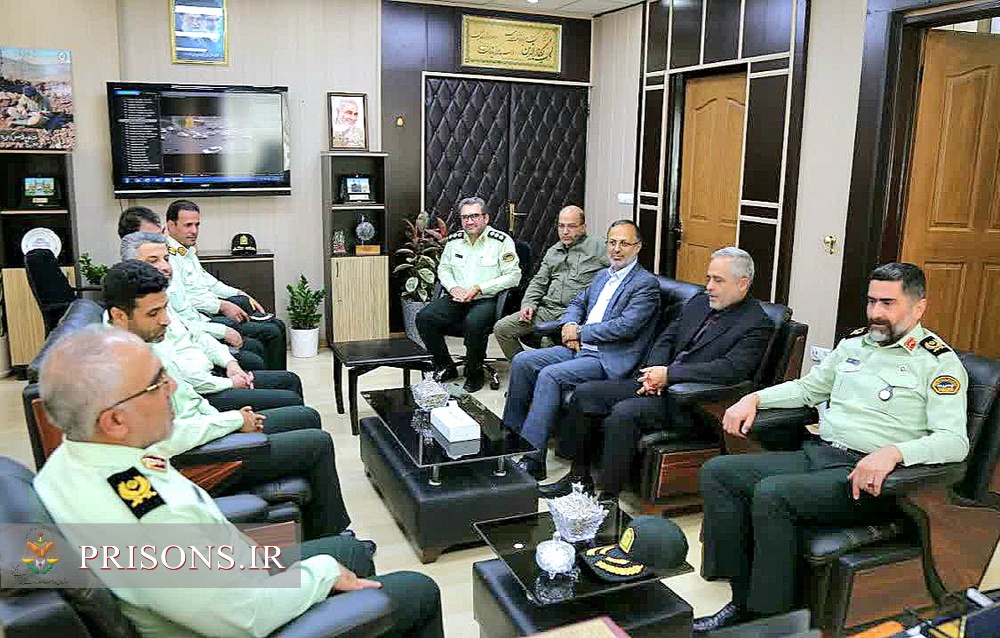 دیدار فرمانده یگان حفاظت سازمان زندان‌های کشور با فرمانده انتظامی قزوین