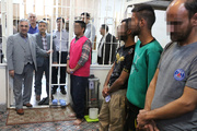 دیدار چهره‌به‌چهره معاون قضایی رئیس کل دادگستری خراسان شمالی با زندانیان اسفراین