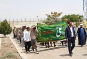 راهپیمایی باشکوه عید غدیرخم و دهه امامت و ولایت در اردوگاه کاردرمانی قزوین
