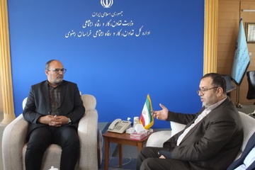 دیدار مدیرکل زندان های خراسان رضوی با مدیرکل کار و رفاه اجتماعی استان